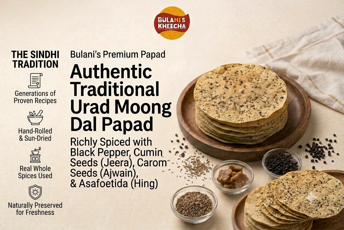 BULANI'S PREMIUM URAD MOONG DAL PAPAD